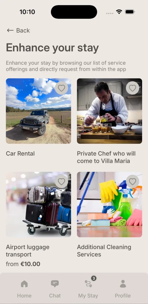 Personalised upsells